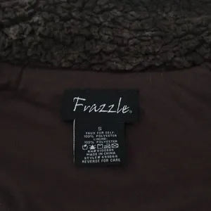 Sherpa shearling fleece teddy bear brown vest Small thumbnail 3