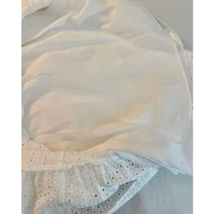 Zara Openwork Embroidered Midi Dress in White sz. M thumbnail 6