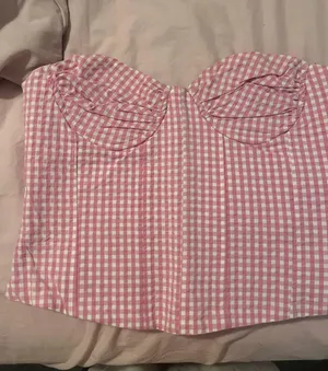 Zara Pink Gingham Corset thumbnail 1