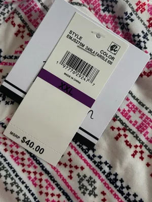 NWT‎ Roudelain Fair Isle Print Long Sleeve Pajama Top Size XXL thumbnail 3
