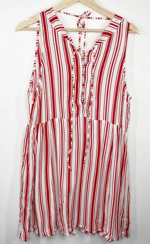 Auguste The Label Womens Mini Dress Riviera Poolside Crimson Red Size 4 Summer‎ thumbnail 1