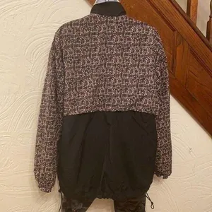 Nike Windbreaker Jacket Women Black Brown Geometric Vintage 90s‎ Full Zip Medium thumbnail 3