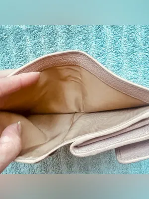 Miu Miu Madras Fiocco Trifold Wallet Blush Pink Leather Bow COA Authentic -EUC thumbnail 4