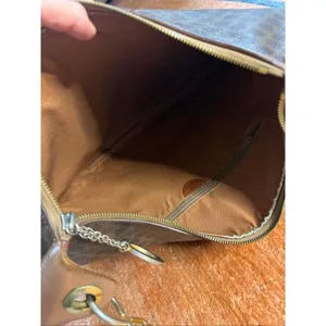 Vintage Celine Paris Brown Macadam Hobo Shoulder Bag Made in Italy thumbnail 3