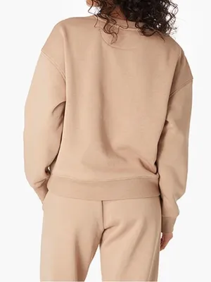 Tkees women’s Crewneck Sweatshirt in Taupe xsmall thumbnail 2