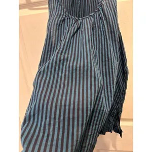 Lou & Grey‎ Womens Teal Black Striped Cotton Tank Top Scoop Neck Large Lagenlook thumbnail 5