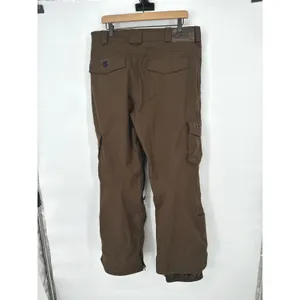 Burton Snowboard Pants‎ Dryride Women L Brown Cargo Insulated Winter Ski Outdoor thumbnail 4