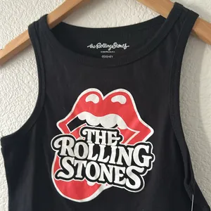 ROLLING STONES Black Crop Top thumbnail 2
