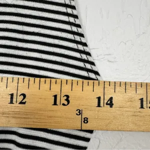 Zara Black White Striped Sleeveless Midi Tank Dress Womens S Nautical Beachy thumbnail 6