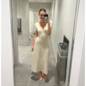 FREE PEOPLE Madsen Midi Dress in Oatmilk Size Large thumbnail 2