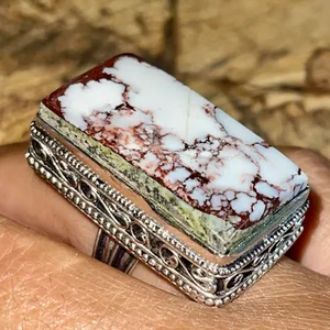 Wildhorse Jasper Ring Size 7 1/4 Brown thumbnail 2