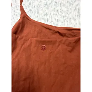 CALIA Womens Square Neck Thong Bodysuit Rust Brown Adjustable Straps Size M NWOT thumbnail 3
