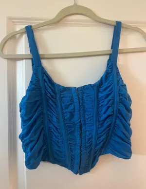 Paper Moon blue corset top  thumbnail 1