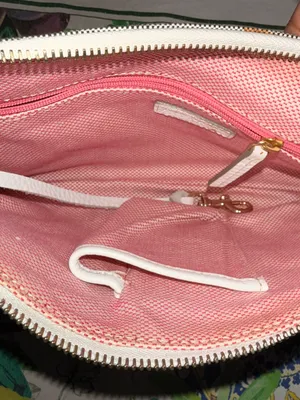 Dooney & Bourke Gray and White Logo Jacquard Tassel Shoulder Bag thumbnail 7