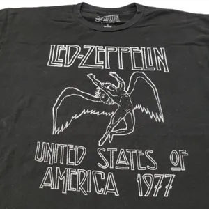 Led Zeppelin Shirt Size XL Band Tee Rock Tee 1977 North American Tour Graphic Tee Unisex thumbnail 2