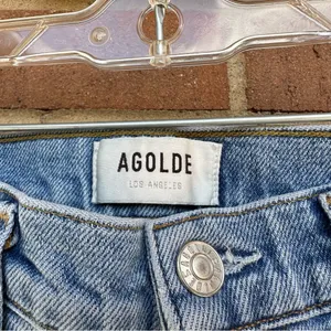Agolde Toni Light Wash Denim Distressed Jeans Size 24 thumbnail 4