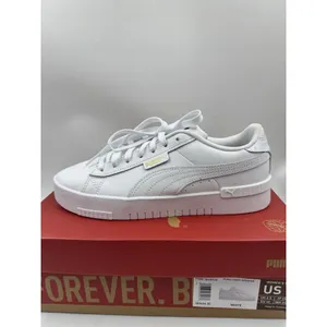 PUMA Court Sneaker, White, Women's Casual Low Top Leather Shoes Size 9 thumbnail 13