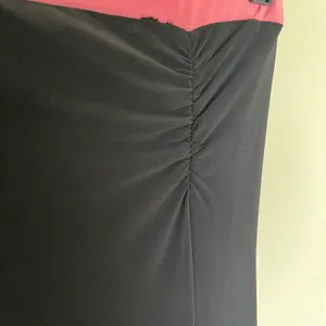 Vintage Y2K‎ Capricho Black Pink Strapless Ruffle Midi Tube Dress Size Medium thumbnail 2