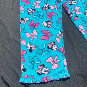 💕🩵 Vintage Y2K 2000s Disney XL Mickey Mouse Minnie Mouse Blue Pajama Pants 🩵💕 thumbnail 6