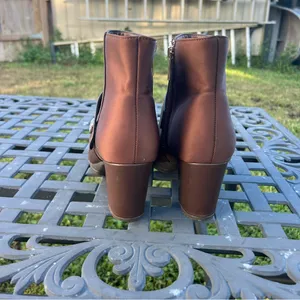 AK BY ANNE KLEIN WOMEN'S RIVE brown boots fall‎ winter size 8.5 zipper casual thumbnail 4