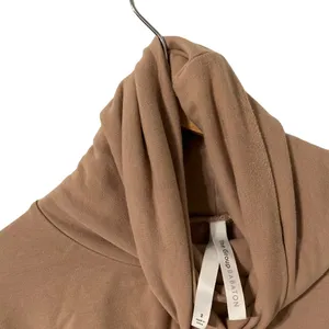 ARITZIA Babaton Group Tan Funnel Neck Turtleneck Sweatshirt Sweater Top thumbnail 2