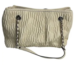 Jessica Simpson Ivory Quilted Ruched Shoulder Bag‎ Women's Casual Elegant thumbnail 1