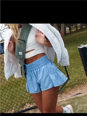 FP Movement by Free People Get Your Flirt On High Waisted Shorts active spring thumbnail 2