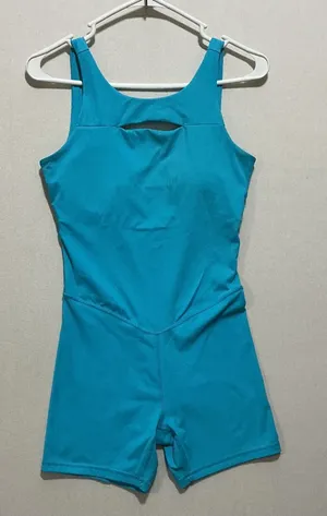 JoyLab Teal Blue Athletic Jumpsuit Romper thumbnail 1