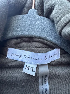 Young Fabulous & Broke Sandrine Quilted Cocoon Cardigan Coat M/L Olive Green thumbnail 4