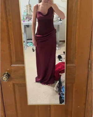 maroon peppermayo prom dress thumbnail 2