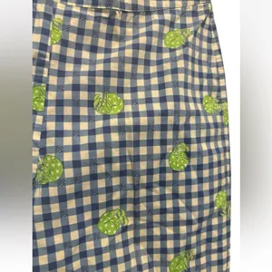 Lilly Pulitzer Blue Cotton Capri Hermit Crab Gingham Check Pants White Lbl 10 thumbnail 7