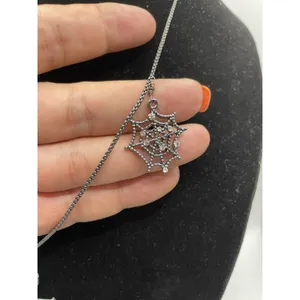 Betsey Johnson Glow In The Dark Adjustable Halloween Skeleton Necklace Goth thumbnail 3