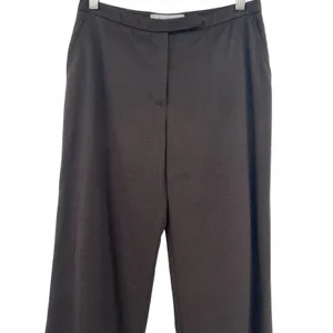 MaxMara Trouser Dress Pants‎ Wool Back Zip Pockets Brown Size US 4 thumbnail 3