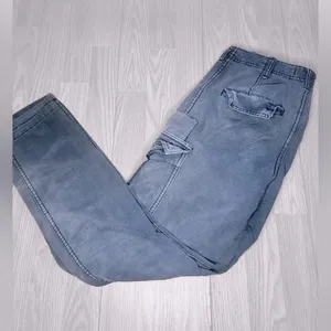 FREE PEOPLE Women’s Grey Cargo Pants thumbnail 5