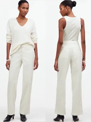 MADEWELL The Emmett Wide Leg Corduroy Pants Trousers thumbnail 2