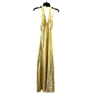 Reformation Daniela Silk Maxi Dress Ray Of Light Yellow size 2 C0 thumbnail 5