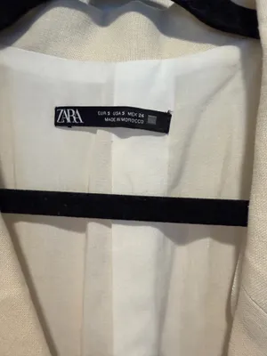 Zara Dress Ivory Blazer Dress thumbnail 3