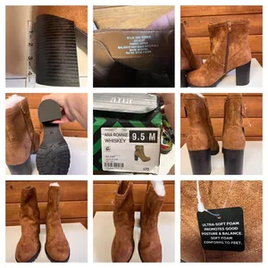 a.n.a Ronnie Faux Suede Boots Sz 9.5 Whiskey NIB thumbnail 4