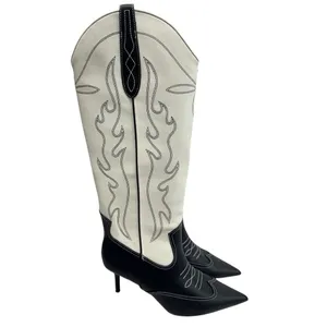 INC International Concepts Boots Western Style Knee High Size 7 Pointed‎ Toe thumbnail 2