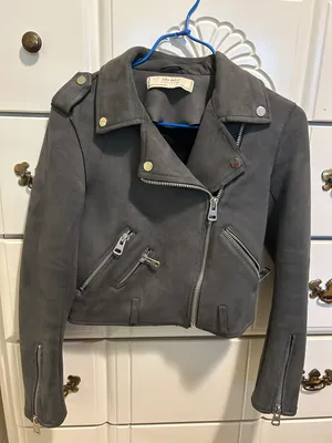 ZARA Suede Moto Jacket thumbnail 1