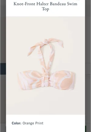 Abercrombie Halter Bandeau Bikini Set thumbnail 3