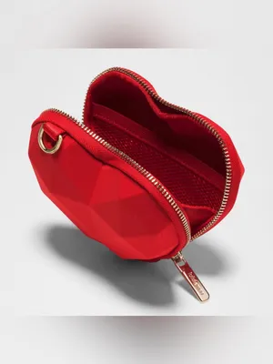 Lululemon NWT Heart Wristlet in Oxford Red with Gold Hardware thumbnail 4