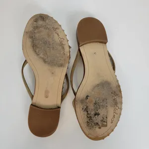 Sam Edelman Womens Sandals Size 6 Tan Dariel Bow Suede Studded Slip On Flats thumbnail 9