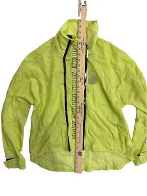 Nike Air Women’s L Volt Neon Yellow Running Jacket Windbreaker Lightweight thumbnail 8
