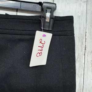White House Black Market‎ Skirt Women Size 6 Black Straight Pencil Midi Zip Back thumbnail 3