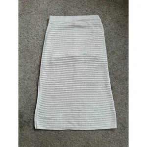 Everlane The Crochet Knit Skirt In Cream White Medium Organic Cotton thumbnail 11