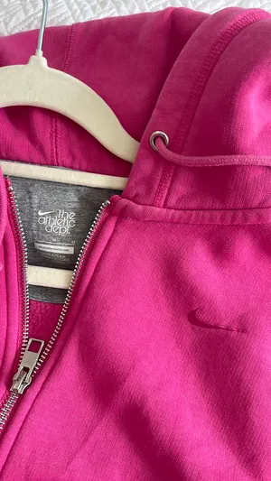 Pink Nike Zip-Up Hoodie Sweatshirt thumbnail 3