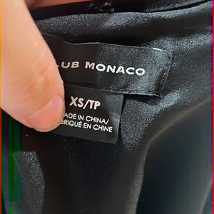 Club Monaco black long sleeve blouse thumbnail 6