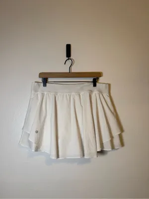 Lululemon Court Rival High Rise Skirt White thumbnail 3