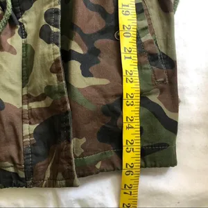 Grunge Subversive Gorpcore Acubi Goth Military Streetwear Hoodie Jacket Coat Hooded Camo Drawstring #2000s #Goth #Punk #Y2K Women S - Measurement in pics thumbnail 5